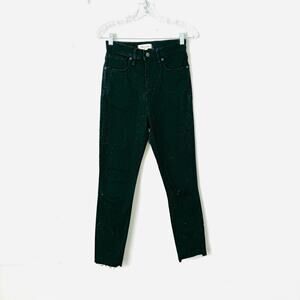 Madewell Women's Black 11" High Rise Skinny Jean Classic Stretch Lunar Ankle 26